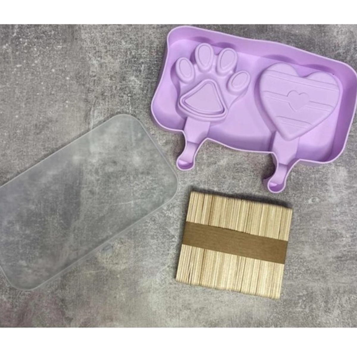 Форма для мороженого Ice Cream Mold "Stamp" 19.5 х 14.5 х 2.5 см (MH-4416) (Сиреневый)