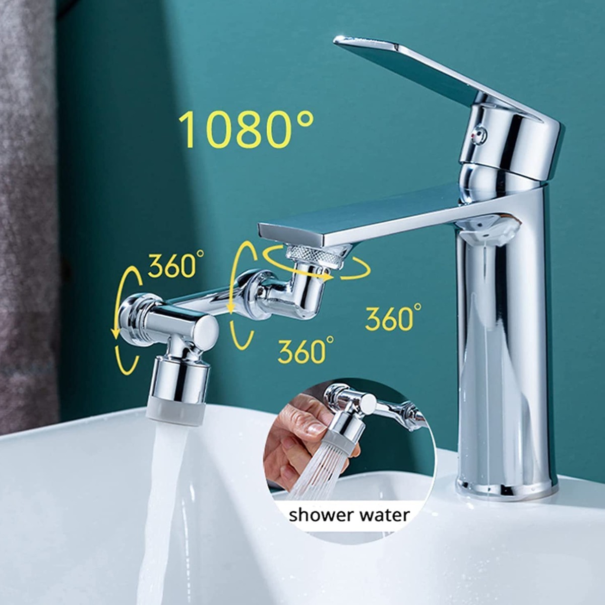 Насадка на кран Splash Head із поворотною головкою на 1080°