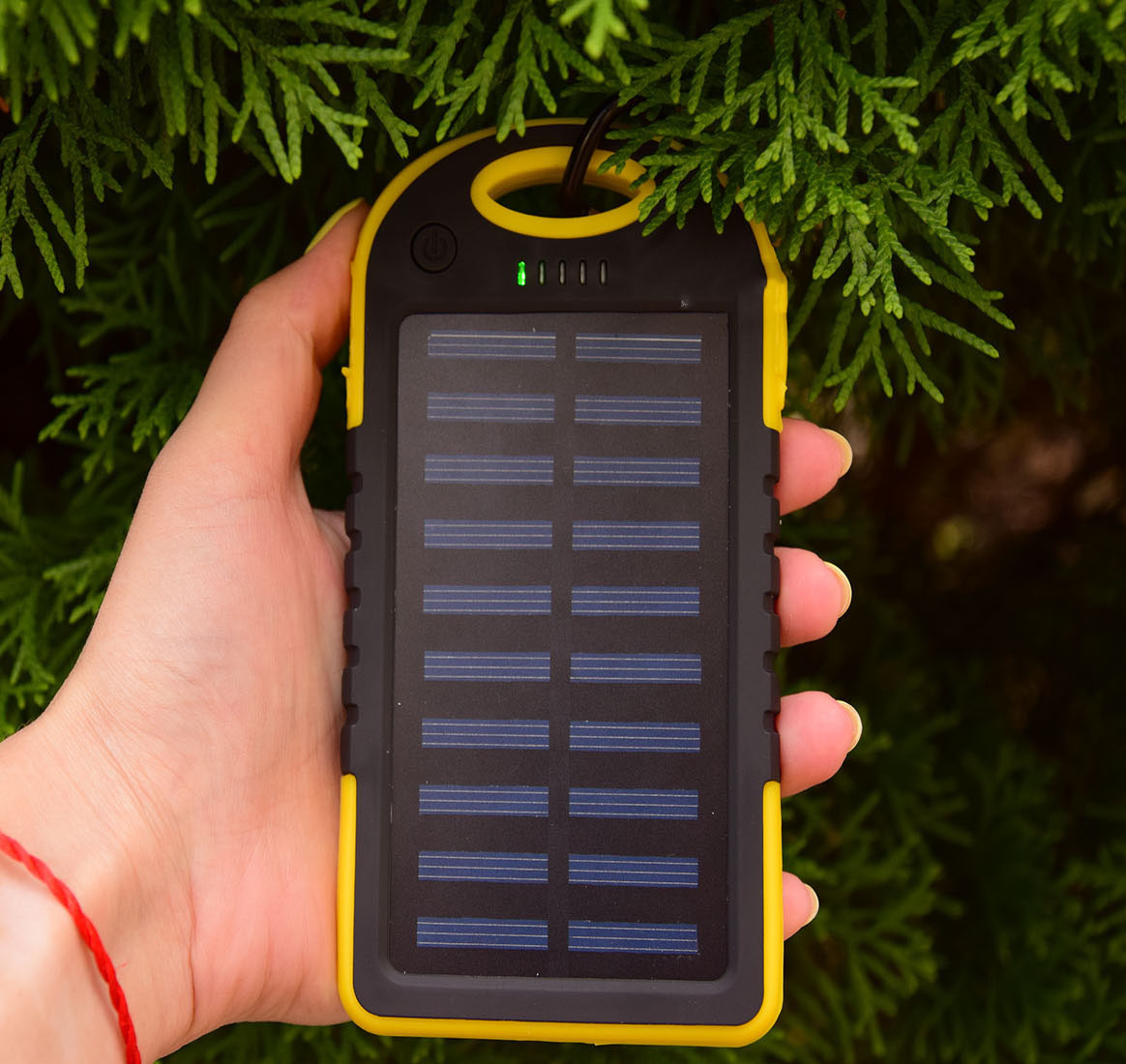 Павер Банк на солнечной батарее Solar 10000 mAh Yellow