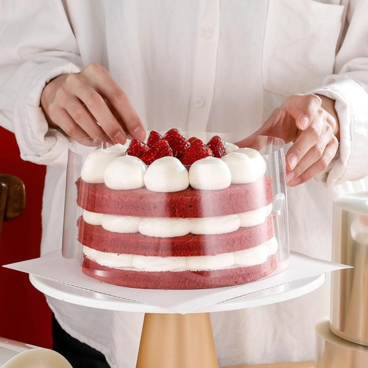 Бордюрная ацетатная лента для кондитерских изделий Confectionery Tape 10 см х 40 м х 0.125 мм