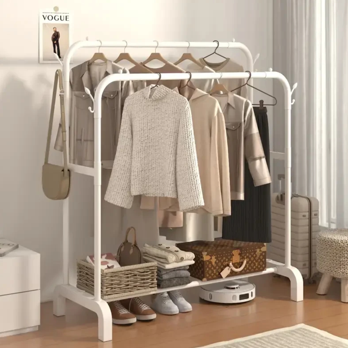 Вешалка-стойка для одежды Drying Rack Multifunction 110 х 40 х 150 см (R88772) 
