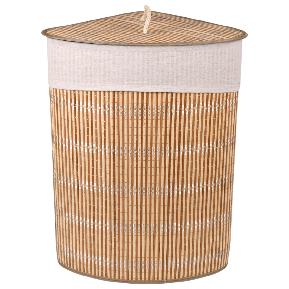 Бамбуковая корзина для белья Bamboo Laundry с крышкой 48 х 35 х 60 см (R35876)