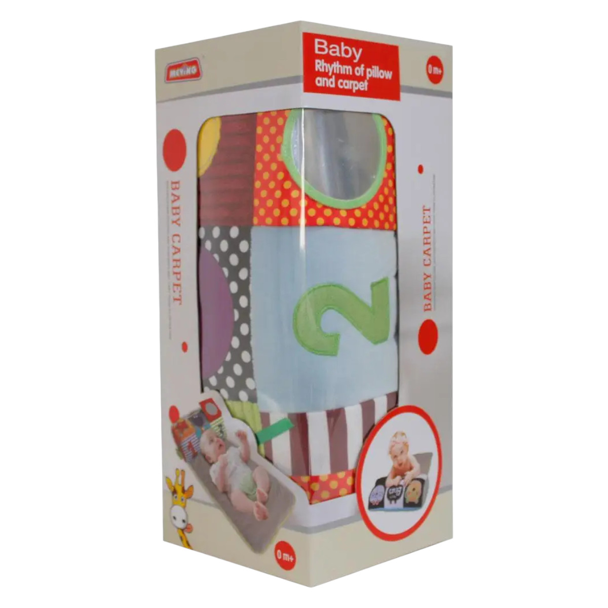Дитячий ігровий килимок Baby Carpet 75 х 42 см м'який валик з ігровими елементами (023-78 A)