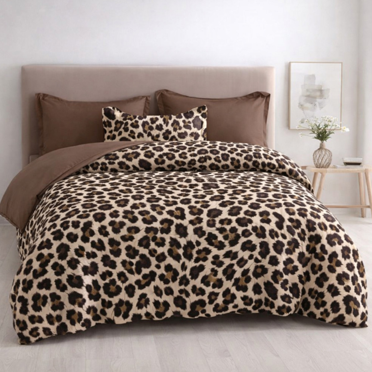 Постільна білизна Євро KOLOCO "Animal Print" фланель (42855)