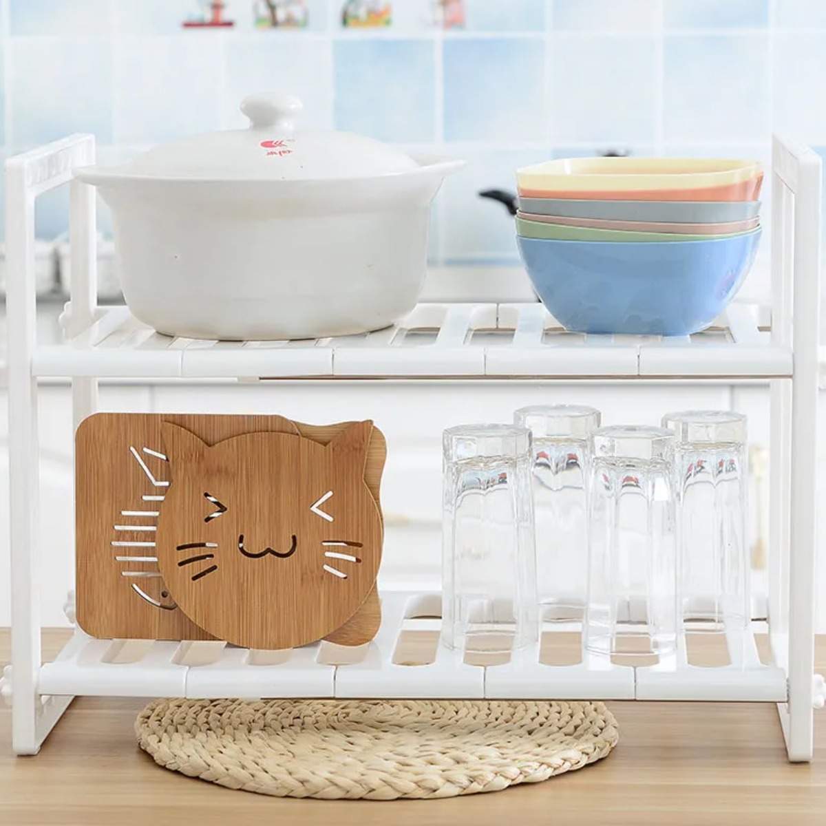 Полка под раковину Kitchen Rack 2 яруса