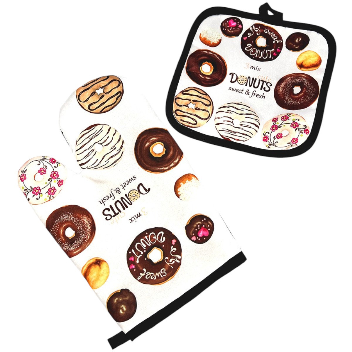 Набор перчатка и прихватка Donuts (R32344)