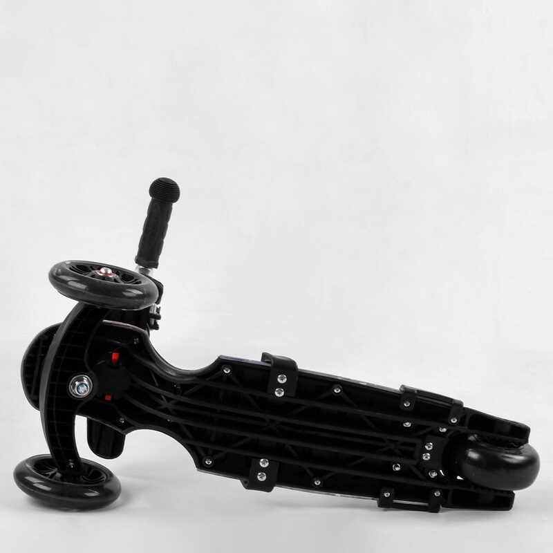 Самокат_5в1_S_3288_(1)_Best_Scooter_АБСТРАКЦИЯ_с_защитным_бампером_PU_колеса_ПОДСВЕТКА__КОЛЕС_в_коро