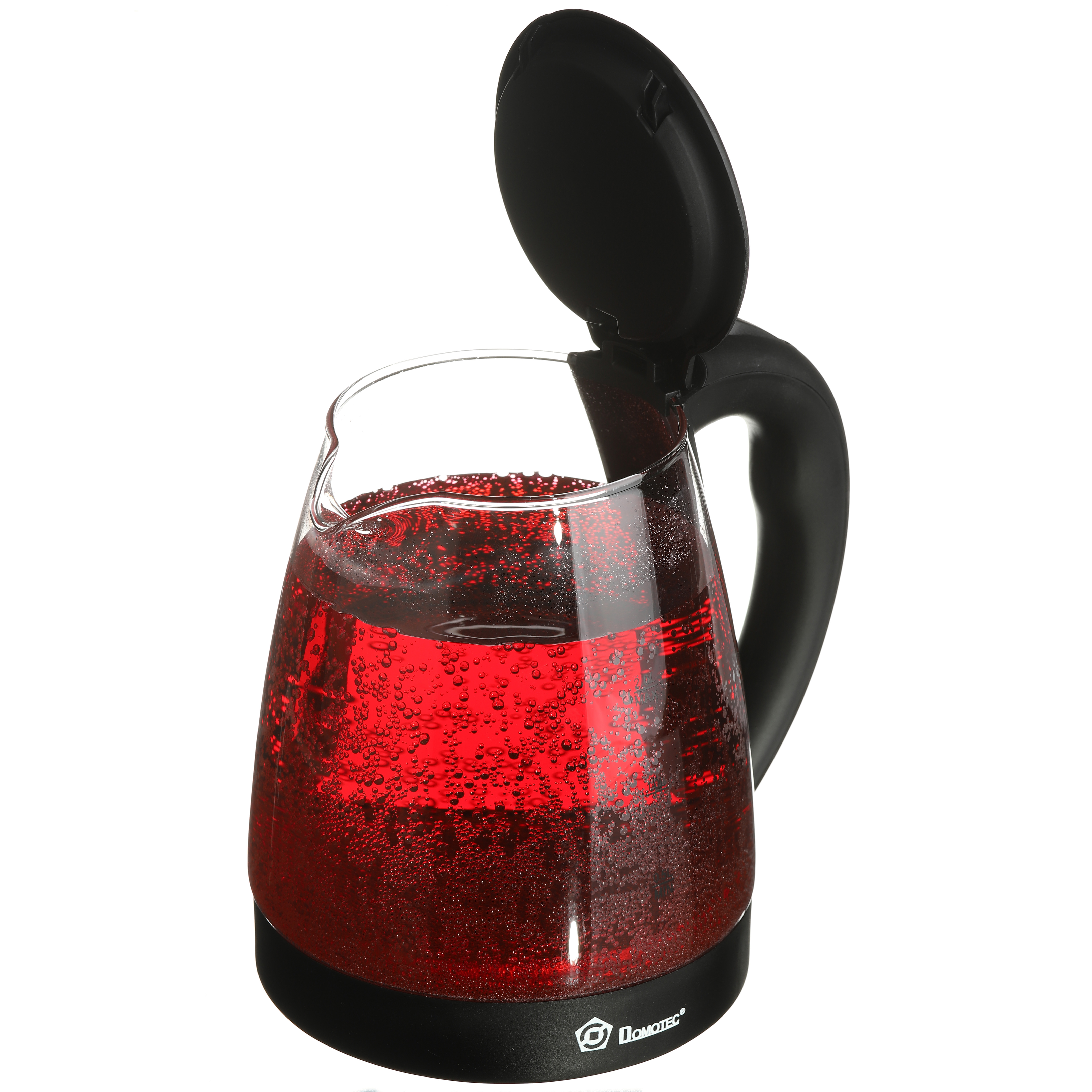 Электрочайник стекло Domotec 2.2 л (MS-8210) Black