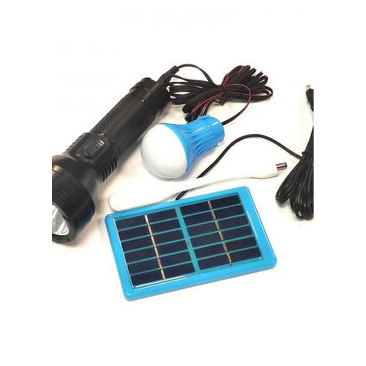 Фонарик ручной Bailong BL YW-038 hand torch +bulb+solar 