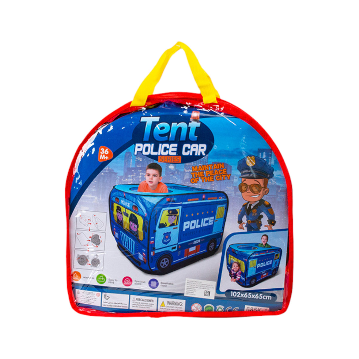 Детская игровая палатка Kid`s Tent "Полицейский автобус" 102 х 65 х 65 см (668-61) 