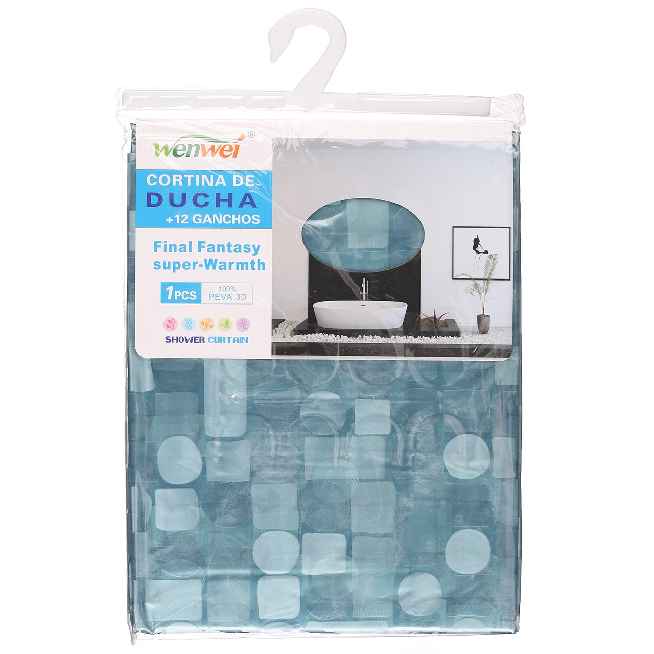 Штора у ванну кімнату WENWEI 180 х 180 см (R15346)