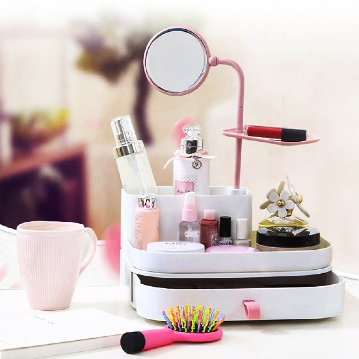 Органайзер для косметики Cosmetic Organizer с зеркалом 7009