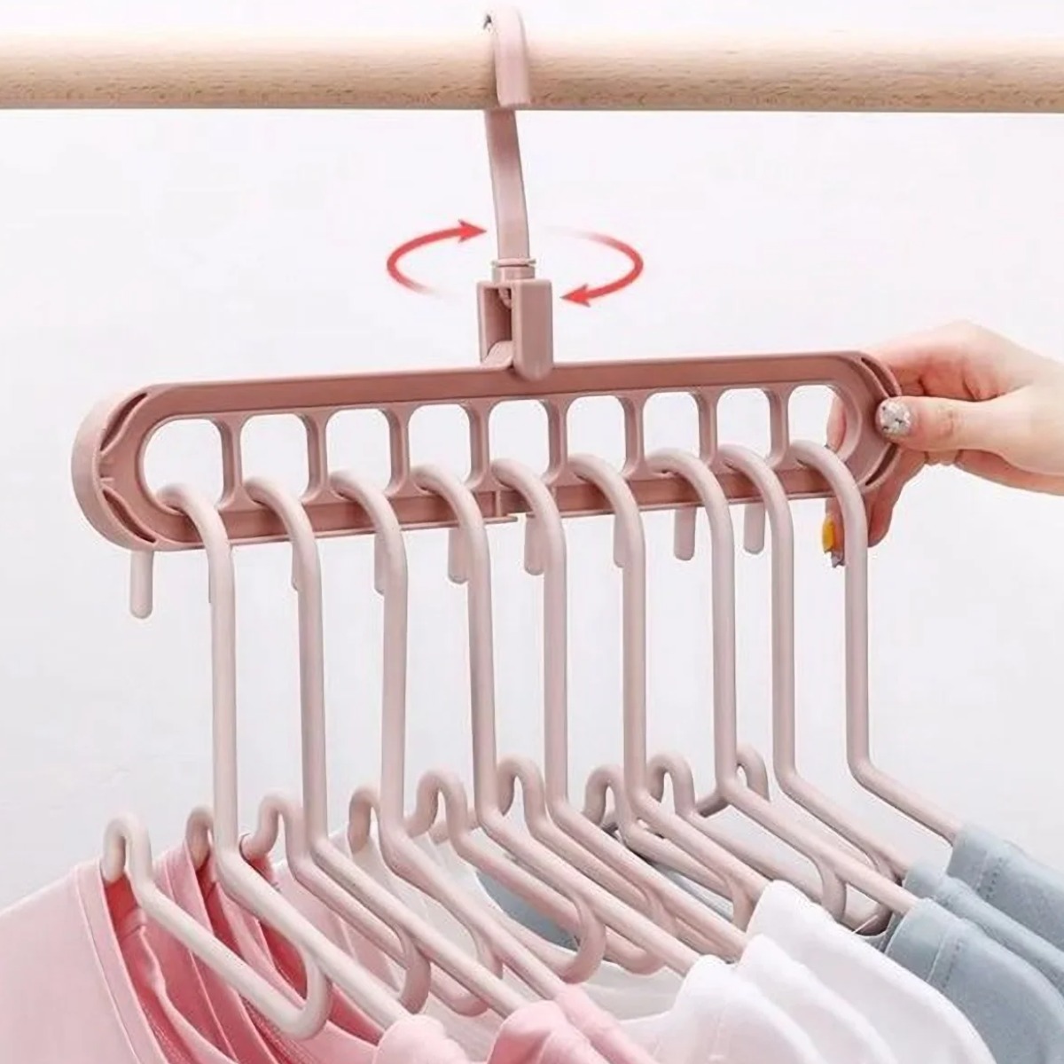 Вешалка-органайзер Wonder Hanger 32 х 5 см (R90427) (Розовый)