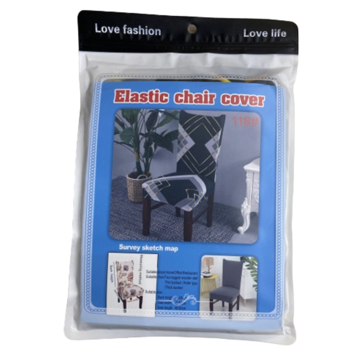 Чехол на стул натяжной Elastica Cubre Silla 