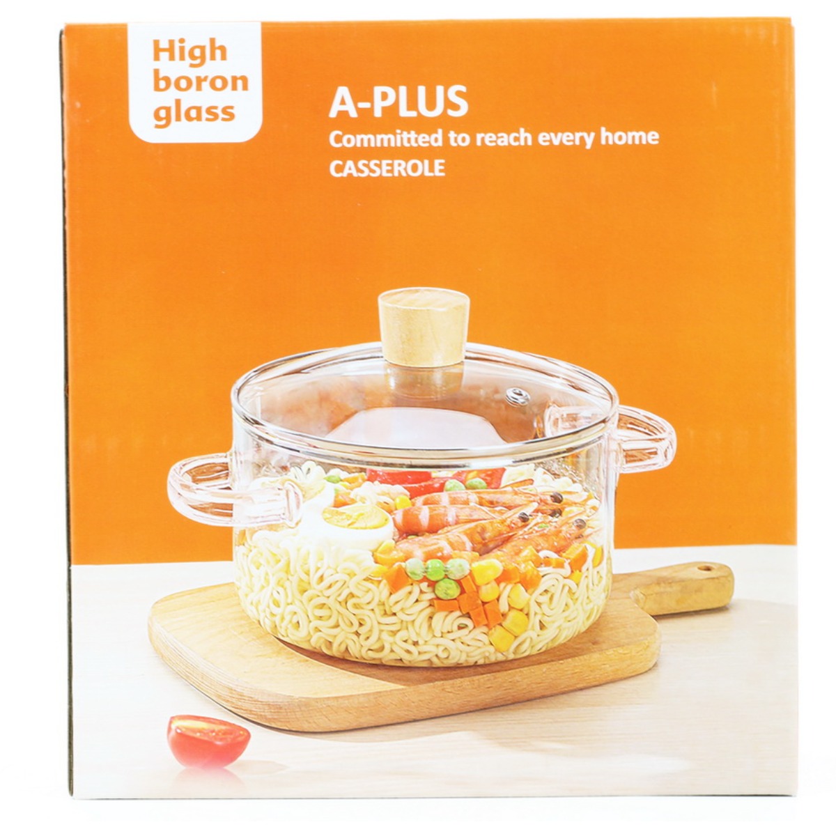Кастрюля стеклянная A-PLUS 3.2 л (1056) 