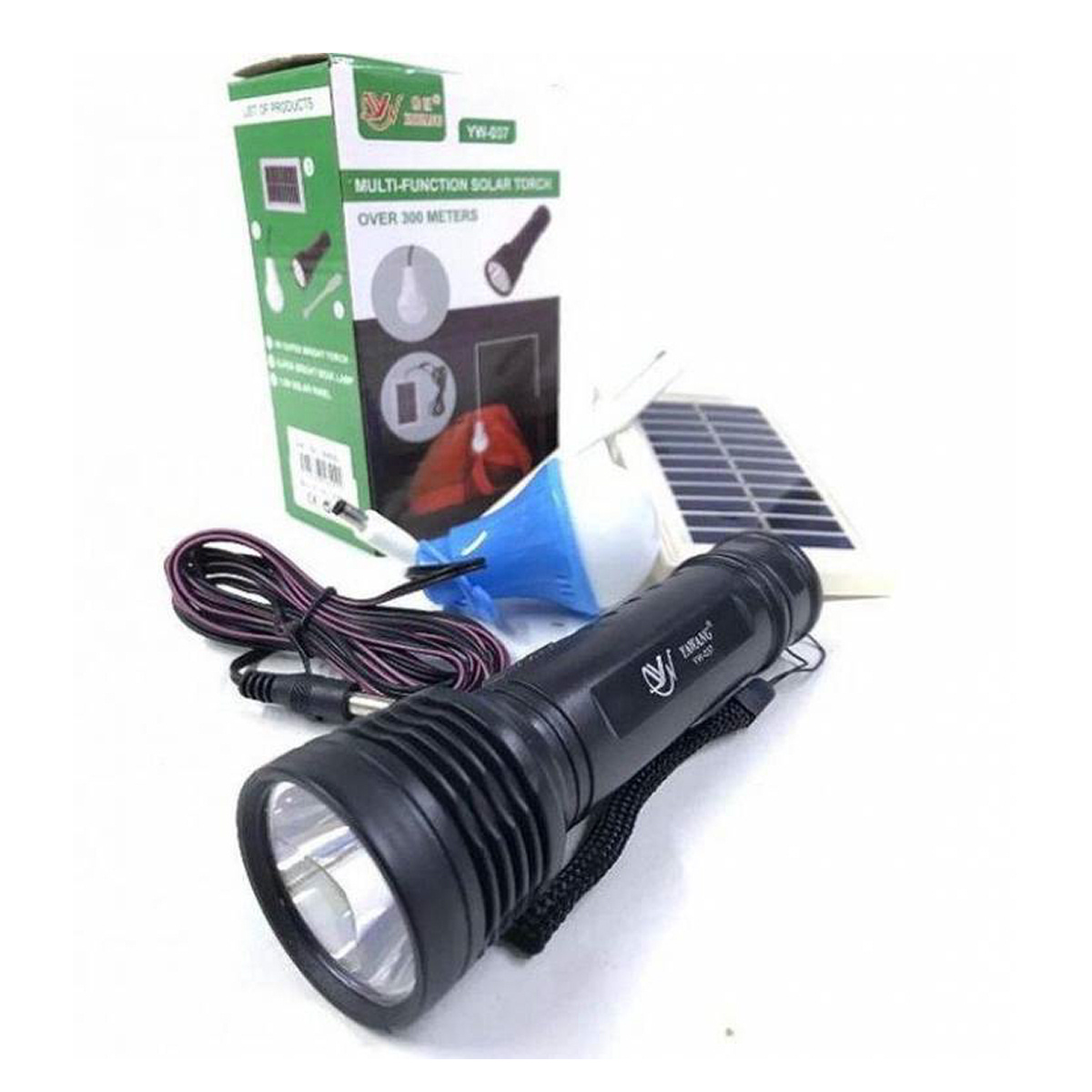 Фонарик ручной Bailong BL YW-037 +bulb+solar 