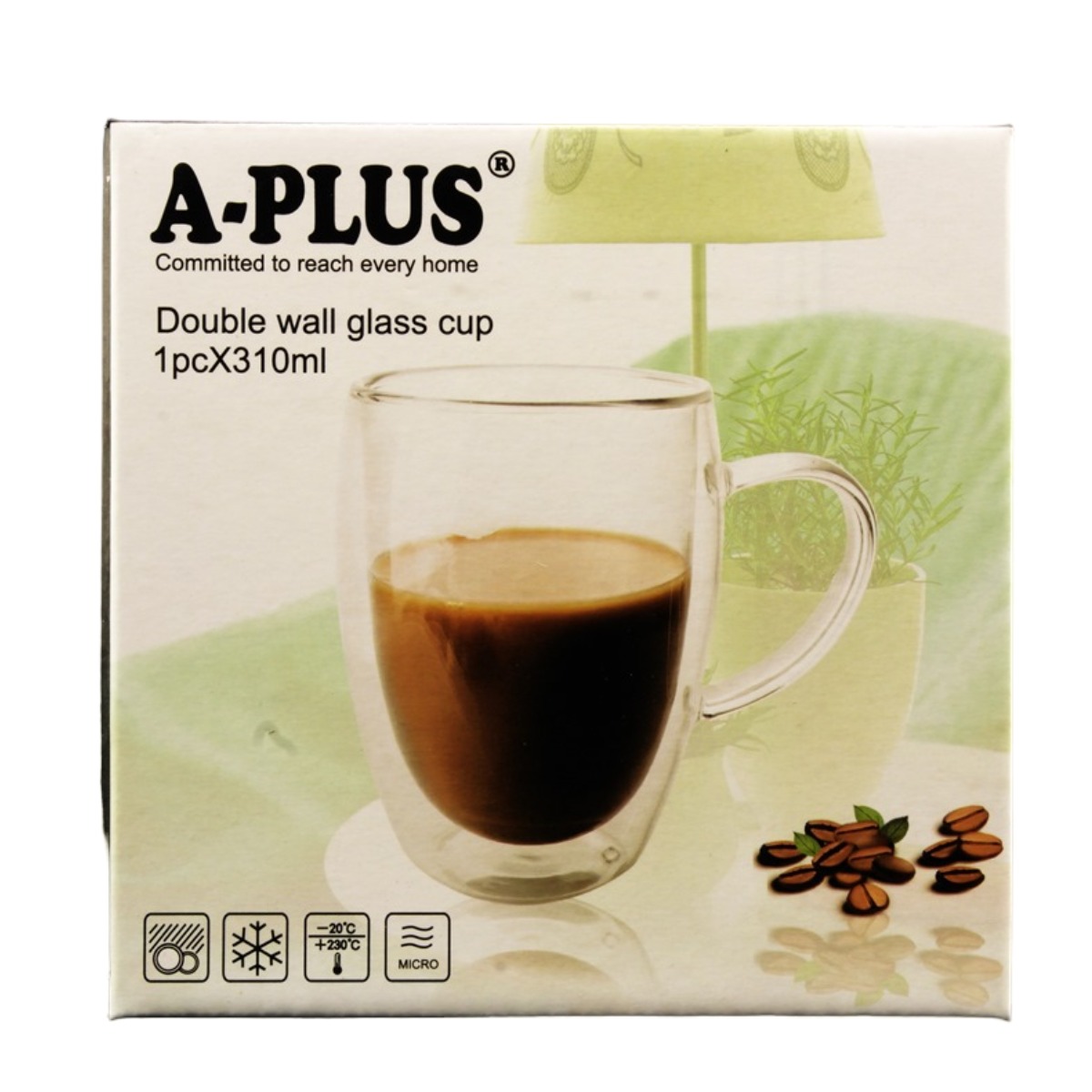 Чашка с двойными стенками A-PLUS Сapuchino 310 мл (7005 GB)
