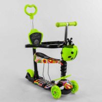 Самокат_5в1_S_6732_(1)_Best_Scooter_АБСТРАКЦИЯ_с_защитным_бампером_PU_колеса_ПОДСВЕТКА__КОЛЕС_в_коро