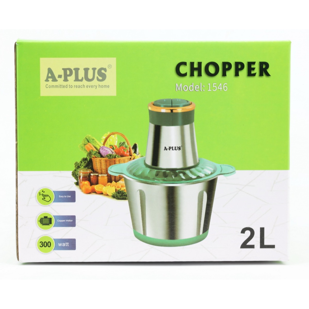 Блендер подрібнювач A-PLUS 300 Вт (1546 G) 