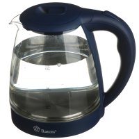 Чайник стекло Domotec 0.0 л (MS-8211) Deep blue