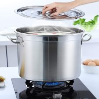 Кастрюля большая 25 литров A-PLUS с нержавеющей пищевой стали A-PLUS (2219-25L) Капсульное дно
