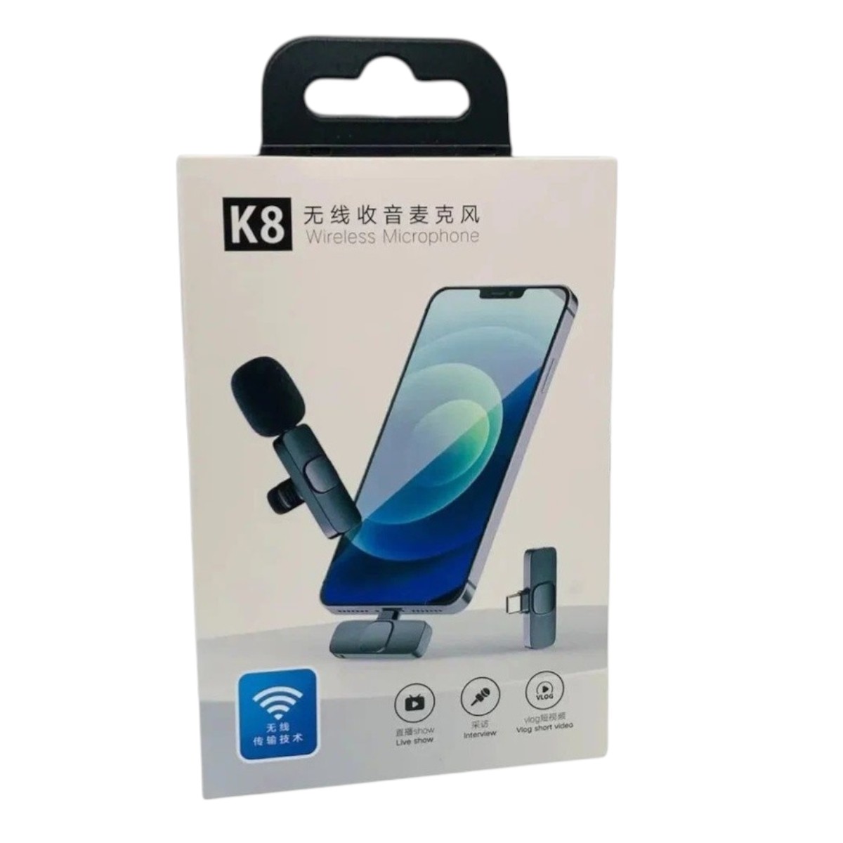 Петличный беспроводной микрофон UKC К8 для блогера For iPhone