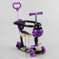 Самокат_5в1_S_4394_(1)_Best_Scooter_АБСТРАКЦИЯ_с_защитным_бампером_PU_колеса_ПОДСВЕТКА__КОЛЕС_в_коро