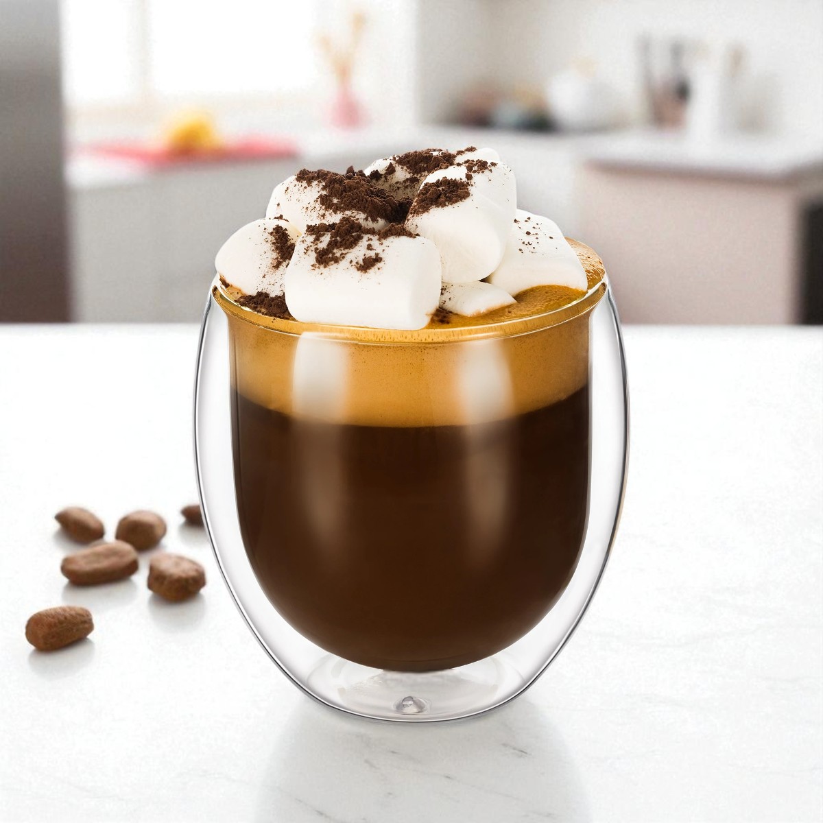 Склянка з подвійними стінками A-PLUS Capuchino 420 мл (7002 GB)
