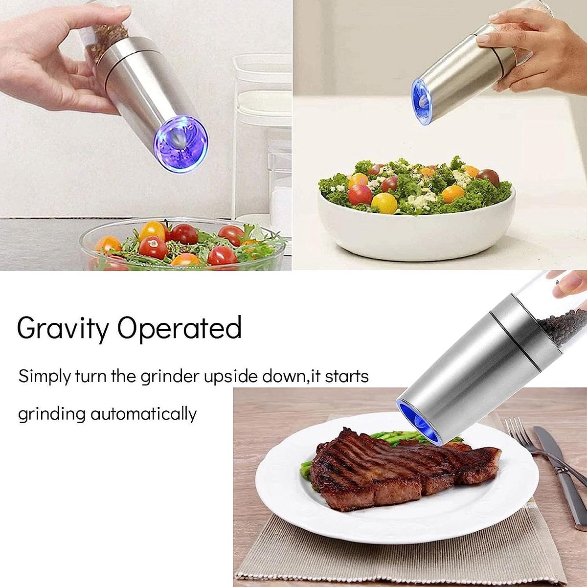 Гравітаційний млин для спецій Salt&Pepper Grinder 