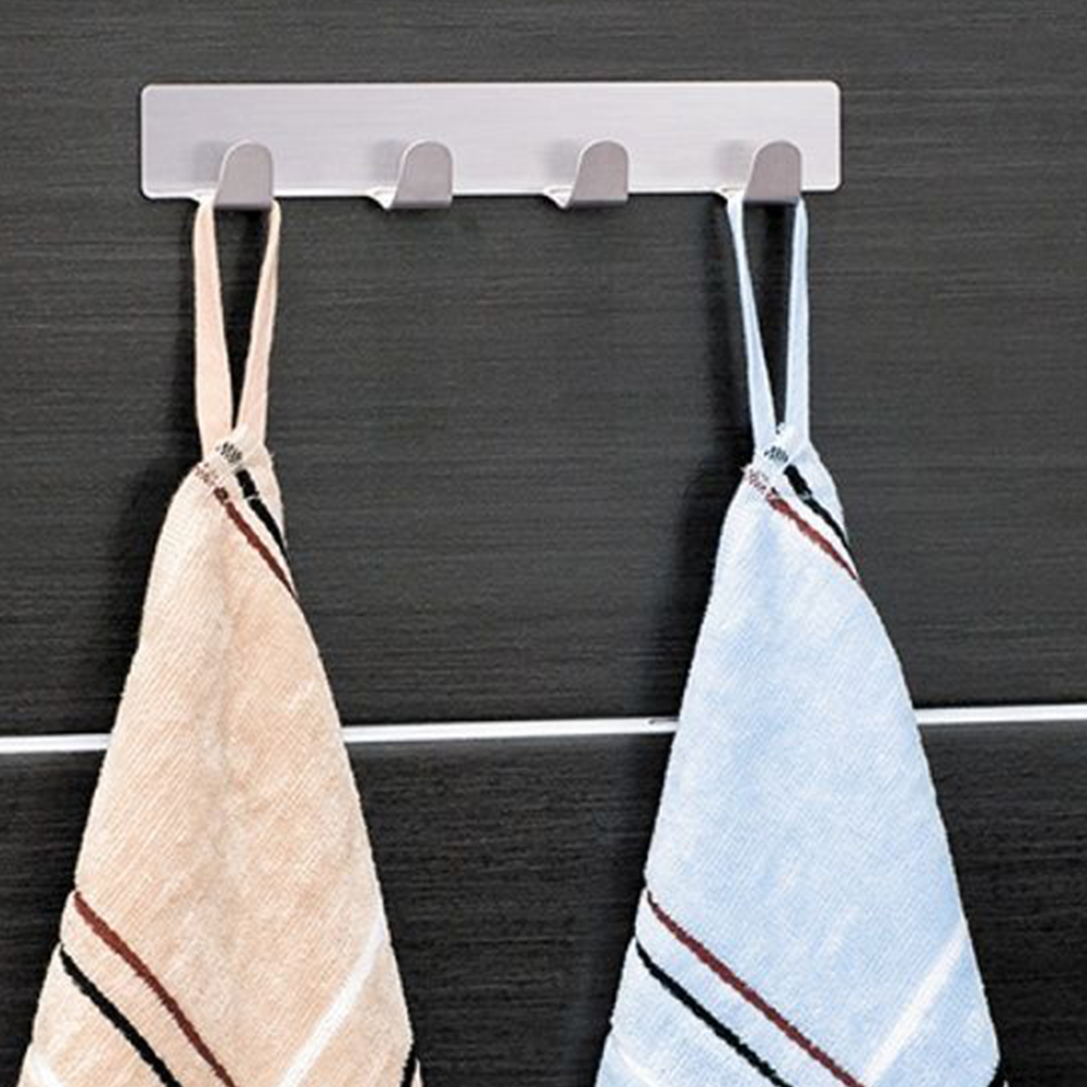 Вешалка самоклеющаяся на 4 крючка Hengle 16 х 3.5 см (R84683)