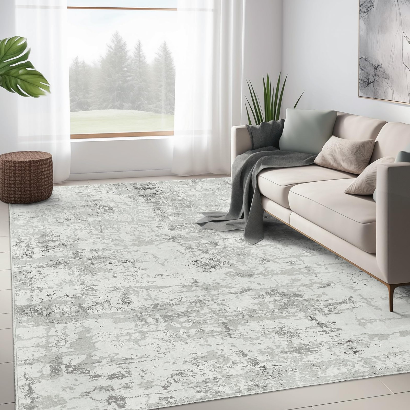Килим Colorful Home з низьким ворсом (42512) Сірий