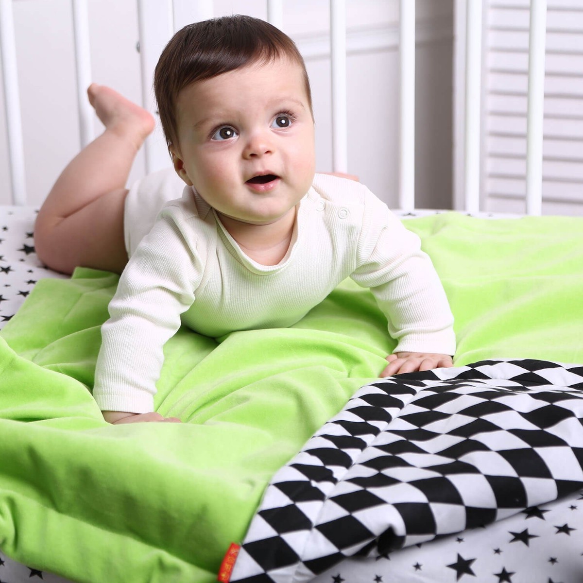 Дитячий постільний комплект Масік "Bed Set Newborn" подушка, ковдра, простирадло (МС110512-08) Зелений