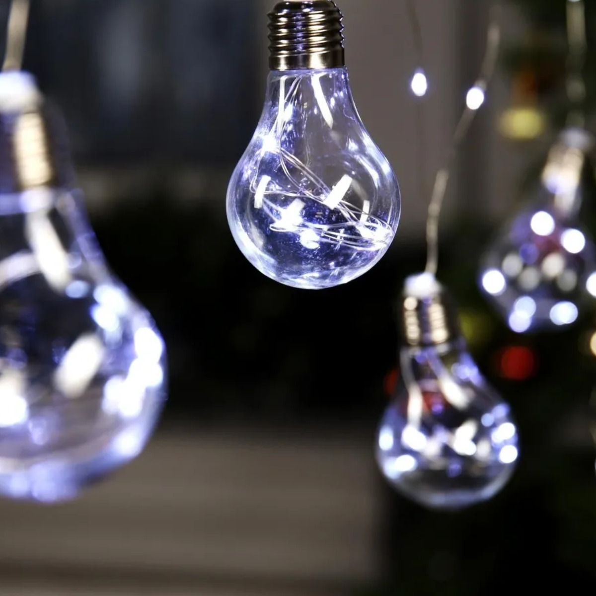 Гирлянда новогодняя Ledlight "Лампочки Эдисона" 2.5 м (RD9010) Белая