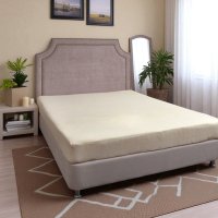 Простынь на резинке KOLOCO 160 х 200+25 см (38667) Молочный