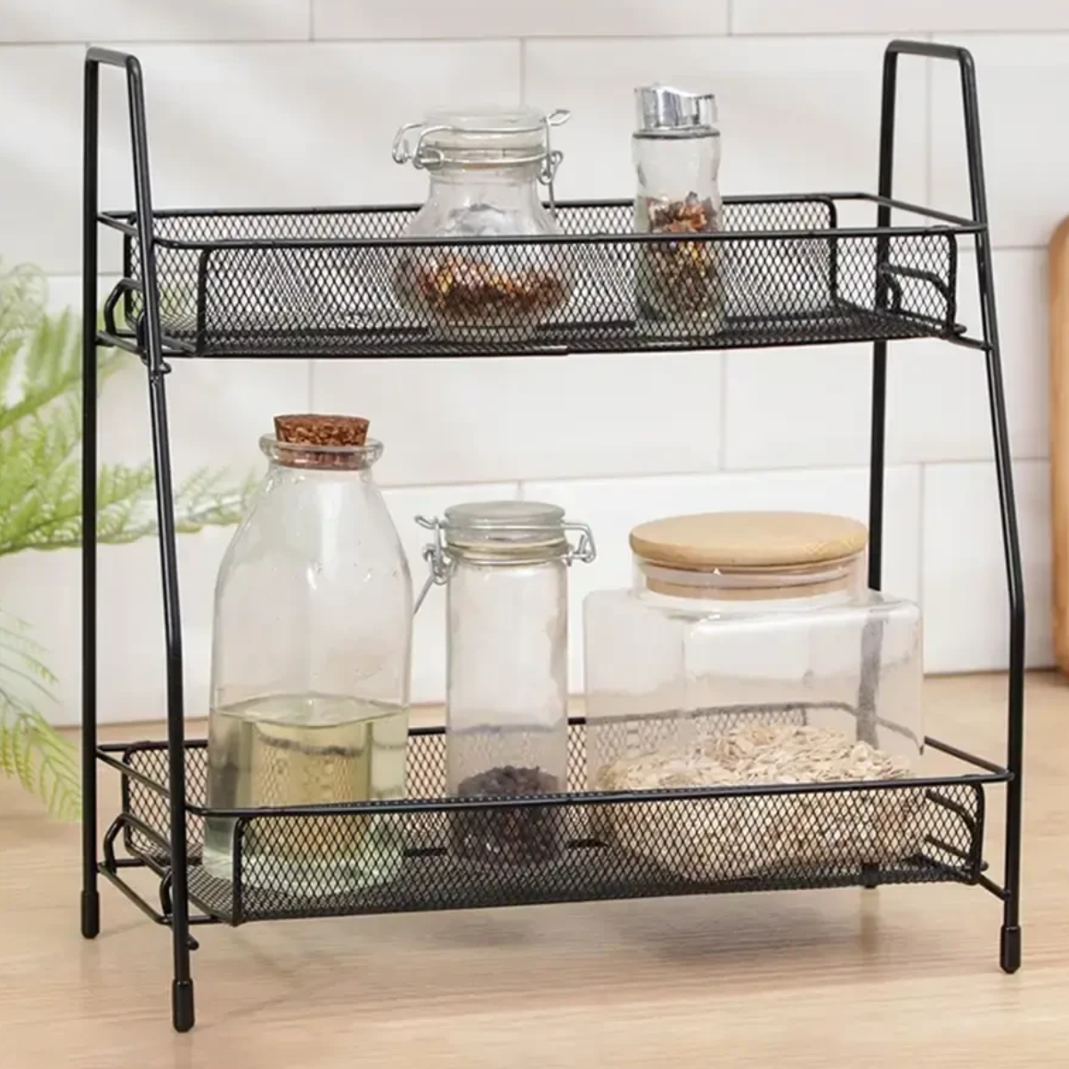 Полиця-органайзер для ванної, кухні Storage Rack 2 яруси 31 х 17 х 33 см (TD01324/R33453)