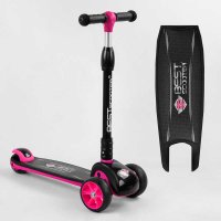Самокат_трехколесный_87819_Best_Scooter_(6)_РОЗОВЫЙ_складной_алюминиевый_руль_3_колеса_PU_со_светом_