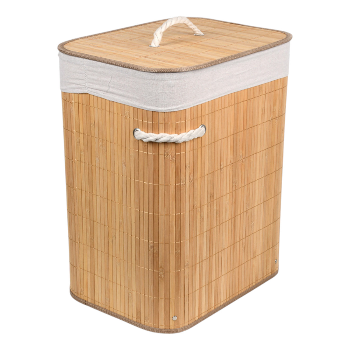 Бамбуковий кошик для білизни Bamboo Laundry з кришкою 42 х 31 х 50 см (R35097)