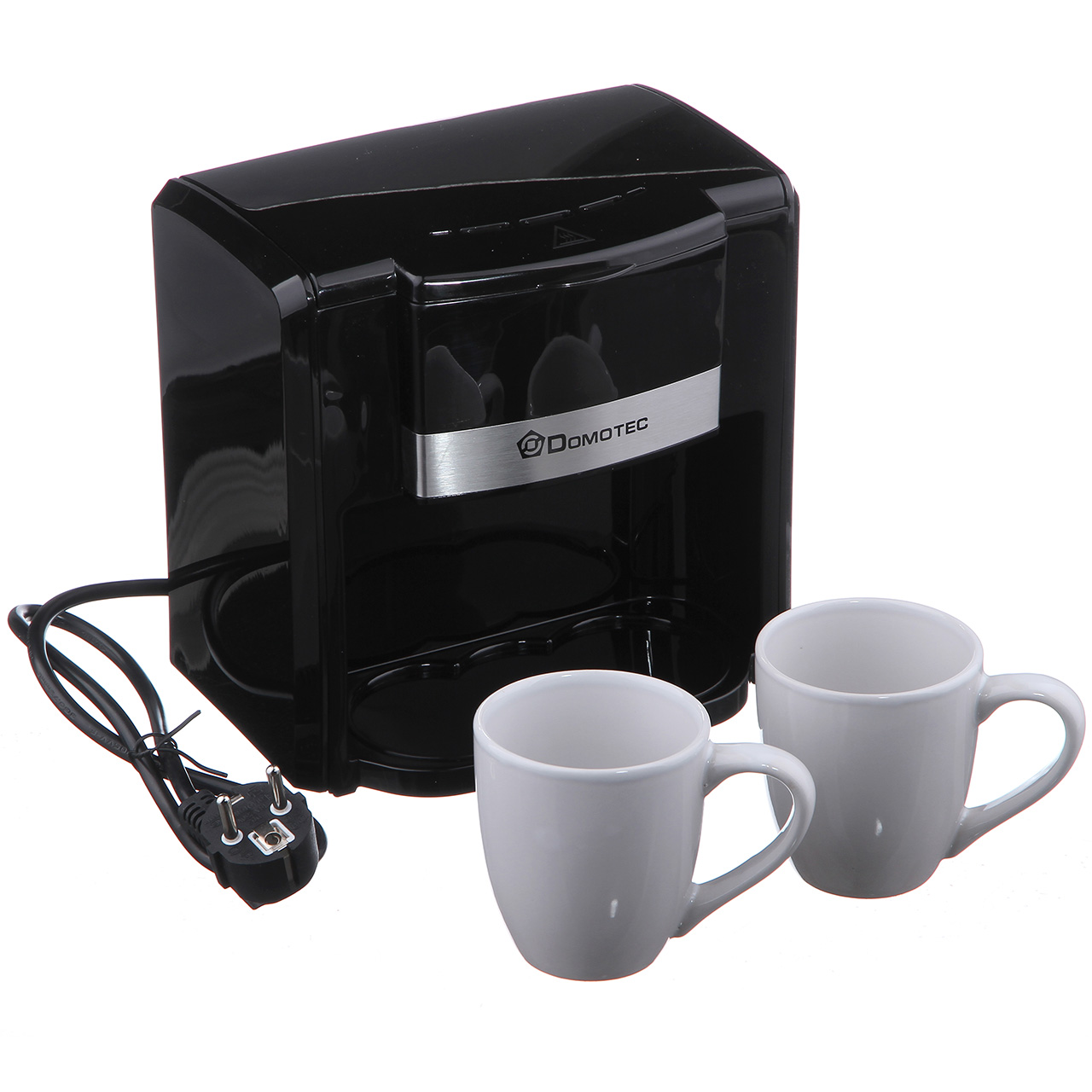 Кофеварка + чашки Domotec (MS-0708)