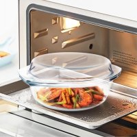 Кастрюля стеклянная для запекания A-PLUS 2.5 л (1081) Круглая
