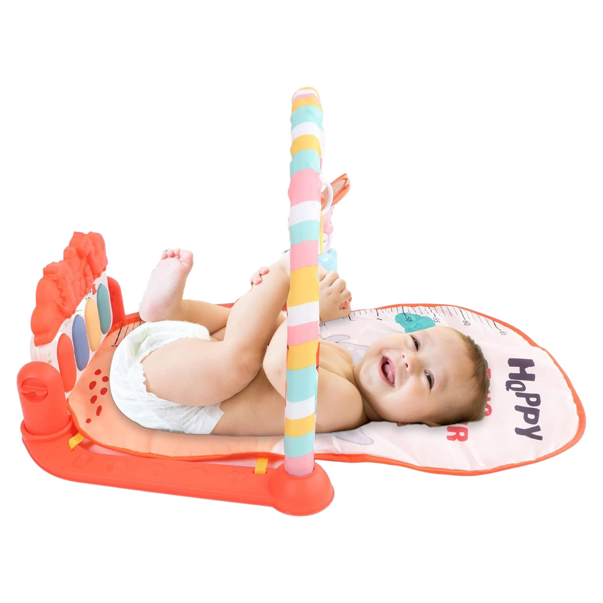 Розвиваючий килимок для дітей Baby's Piano Gym Mat з дугою, піаніно та підвісками (139)