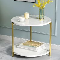 Стол журнальный Modern Home 2 яруса 40 х 40 х 43 см (M50267-W) Белый