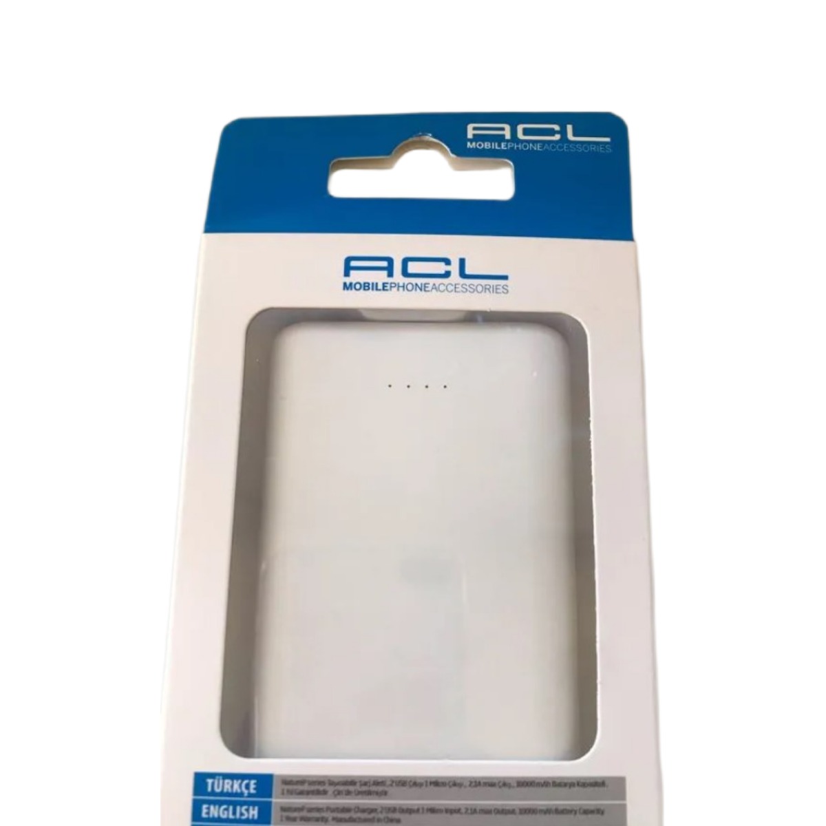Мобильная зарядка Power Bank ACL PW-49 10000 mAh (White)