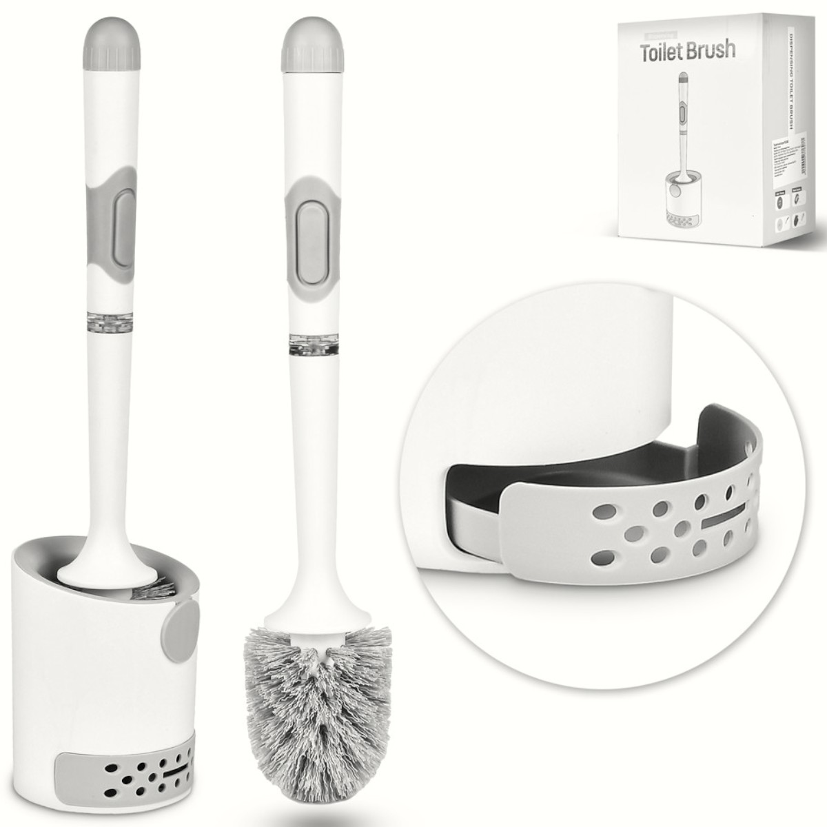 Ёршик для унитаза на подставке Toilet Brush 10.5 х 42 см (R32382)