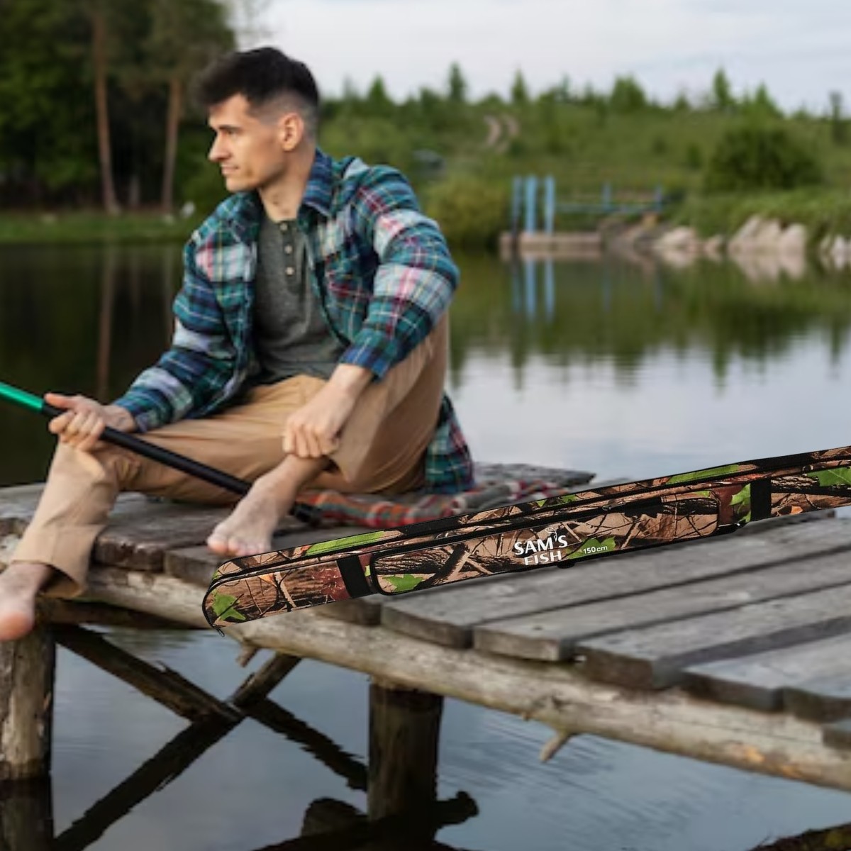 Чехол для спиннингов уплотненный Sams Fish 150 см (SF24321-1.5)