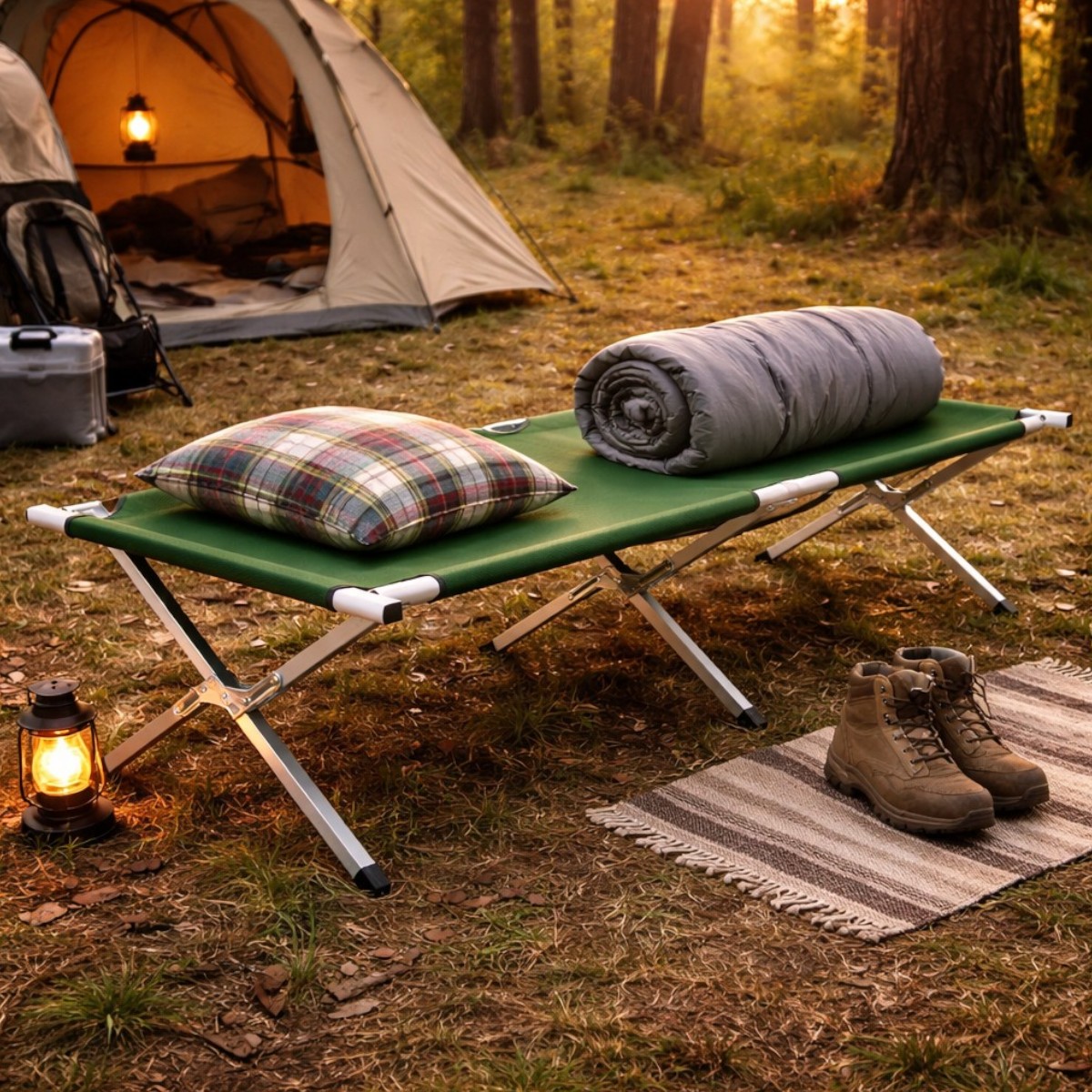 Туристическая раскладушка Folding Bed походная кровать 190 х 62 х 42 см (190 FB)
