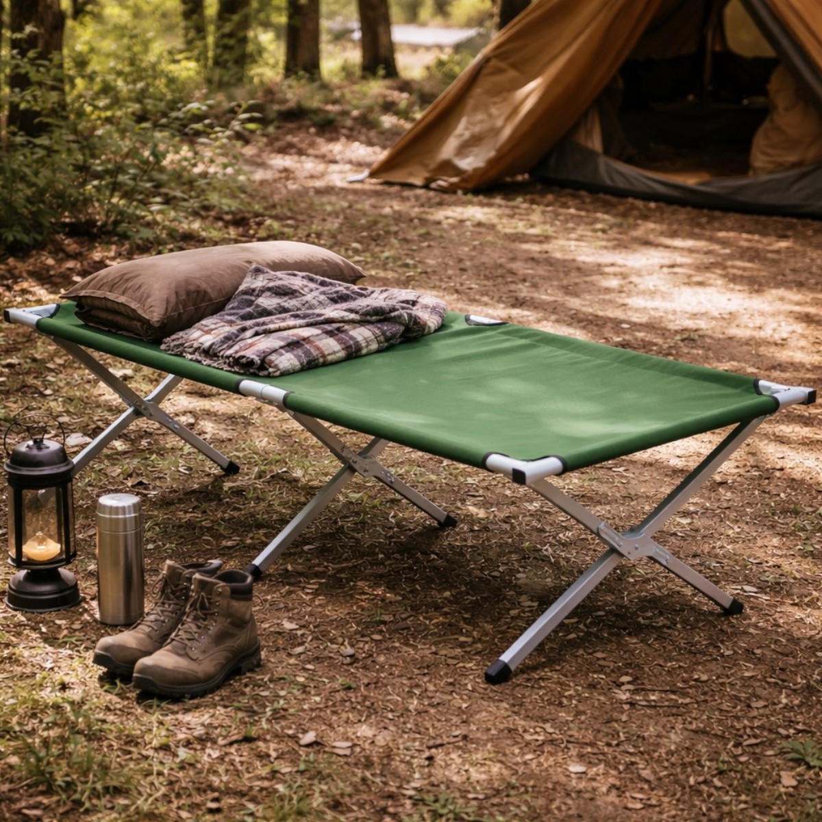 Туристическая раскладушка Folding Bed походная кровать 190 х 62 х 42 см (190 FB)