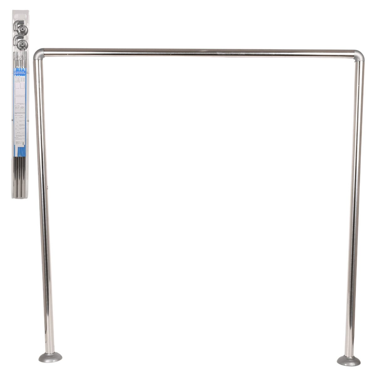 Карниз для ванной CORNER SHOWER CURTAIN ROD П-образный 80 х 80 х 80 см (R35993) Хром