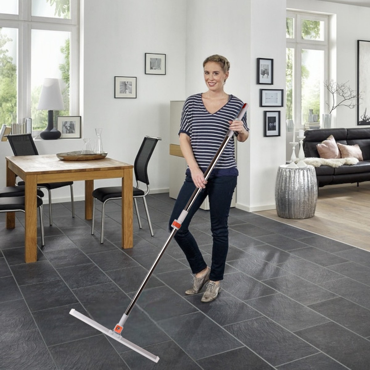 Швабра Cleaning Mop універсальна з телескопічною ручкою 50 х 130 см (R100757)