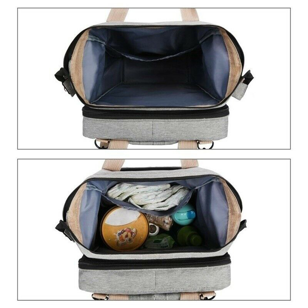 Рюкзак-кроватка для мамы Baby Travel Bed-Bag Черный 20 Серый 10