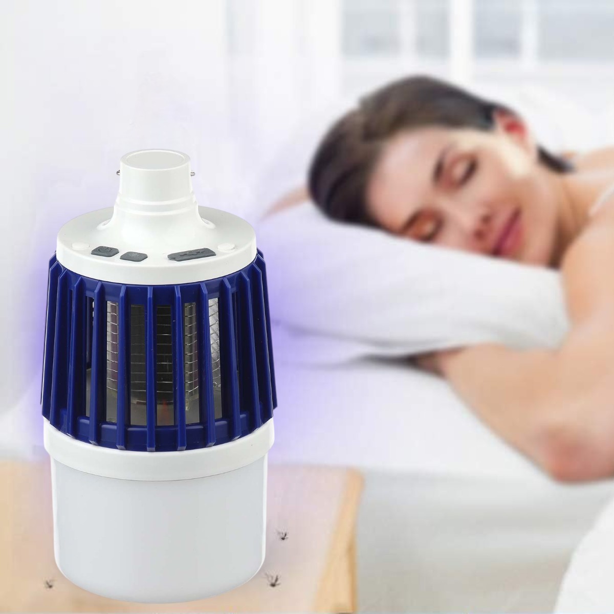 Лампа ловушка для комаров уничтожитель насекомых Mosquito Killer (Синий)
